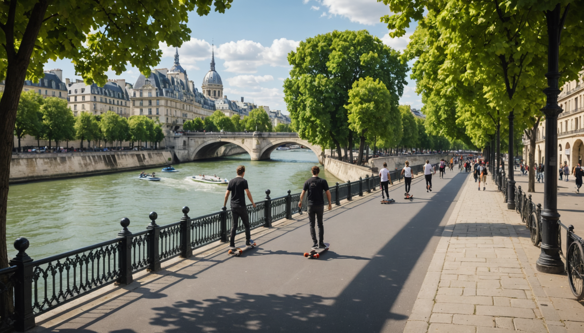découvrez les meilleurs itinéraires pour pratiquer le skate et le roller le long des magnifiques bords de seine à paris, alliant plaisir et paysages urbains.