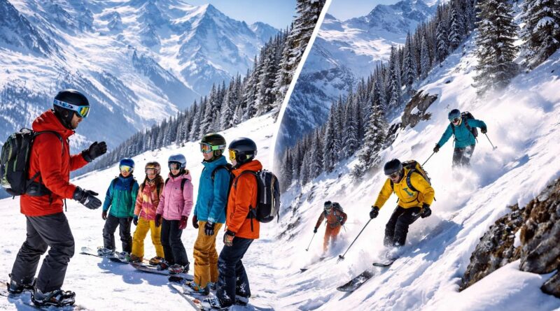 découvrez les sports de glisse en montagne avec des cours de snowboard à chamonix et des stages de ski freeride aux arcs, pour tous niveaux et passionnés d'aventure.